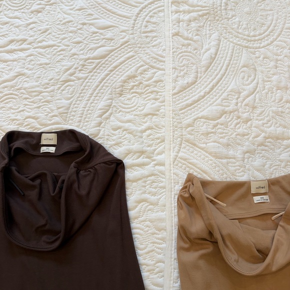 Wilfred Strapless Brown and Tan Dresses - Picture 2 of 2
